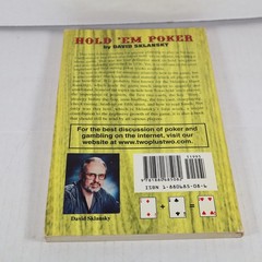 Hold ’em Poker; Small Stakes Poker Games – 9781880685082, paperback, Sklansky