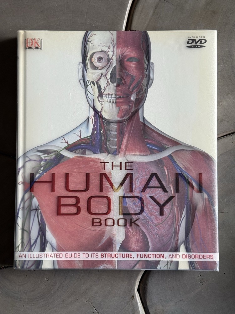 The Human Body Book (Book & DVD) – Hardcover DK Publishing Very Good