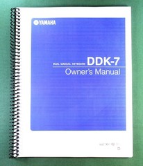 Yamaha DDK-7 Instruction Manual: 272 Pages & Protective Covers!