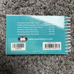 Super Duper Publications Quick Take Along Phonology Mini Book