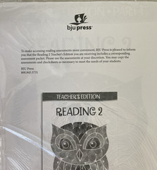 NEW BJU Press 2nd grade READING 2 COMPLETE SUBJECT KIT 3rd ed Bob Jones