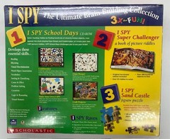 I Spy Collection: School Days CD ROM Book+Jigsaw Puzzle Mac/Windows NEW IN BOX