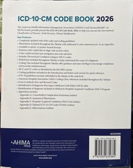 ICD-10-CM Code Book 2026, Perfect Bound by Ahima Press (2025, Trade Paperback)