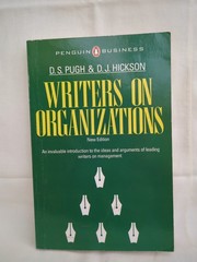 Writers on Organizations Fourth Edition Business Management Theory Textbook