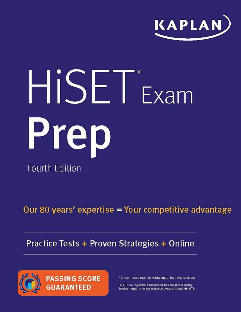HiSET Exam Prep: Practice Tests + Proven Strategies + Online (Kaplan Test Pr…