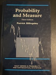 Probability and Measure (Billingsley) 3rd Ed. (Wiley Series in Probability)
