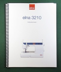 Elna 3210 Instruction Manual: 56 Pages & Protective Covers!