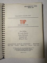 Houghton Mifflin TIP 4th Edition Teacher’s Guide TE Reading Elem Beginner 1966