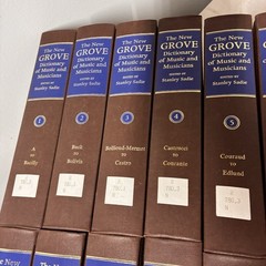New Grove Dictionary Of Music And Musicians Stanley Sadie 20 Vol HB 1980 ExLib