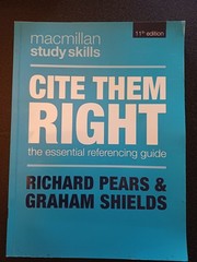 Cite Them Right: The Essential Referencing Guide, 11th Edition, Like New.