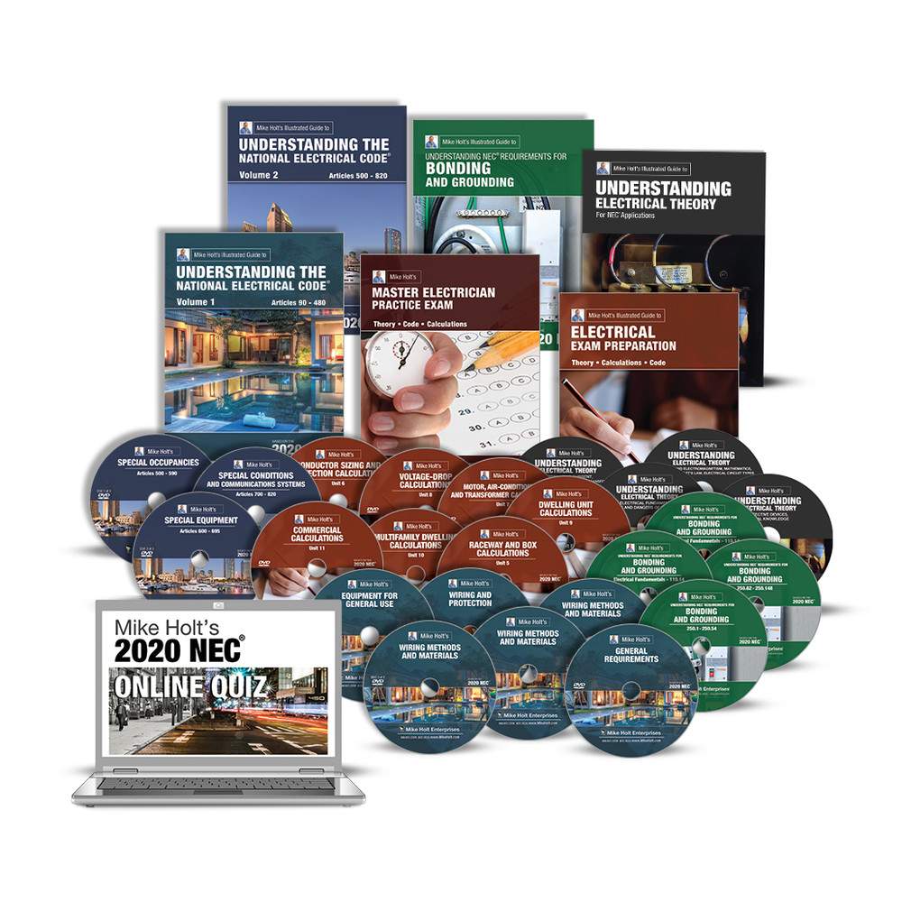 Mike Holt’s Master Comprehensive Electrical Exam Prep DVD Library, 2020 NEC