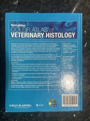 Color Atlas of Veterinary Histology – Hardcover, by Bacha Jr. William J.; – Good