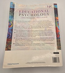 Educational Psychology 14th Edition Anita Woolfolk Preeti Kapur Pearson VG
