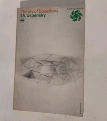 THEORY OF EQUATIONS By James Victor Uspensky 1948 McGraw-Hill Softcover