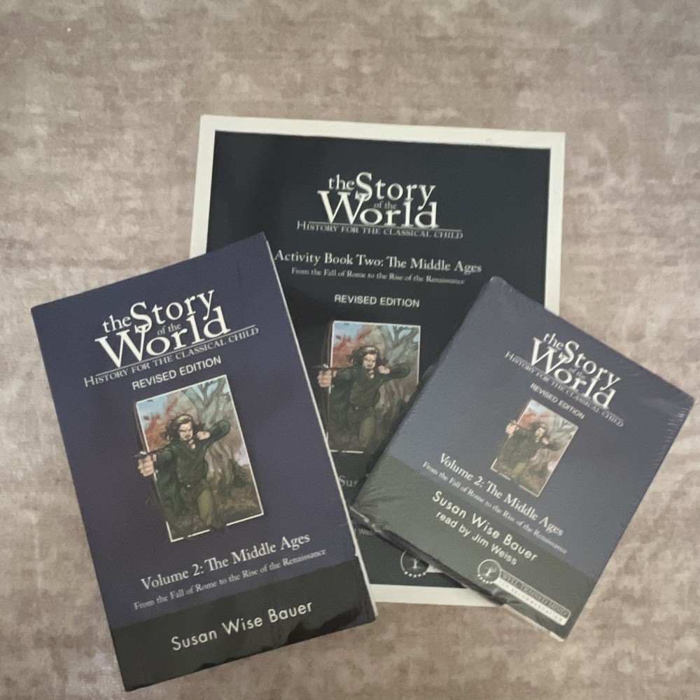 Story of the World Vol. 2 Activity Book, EXTRA Activity Book, and Tests w Answer