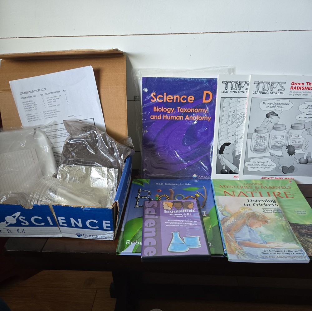 Sonlight Science D Instructor Guide, Activity Sheet, Books With Experiment Kit