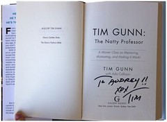 TIM GUNN Natty Professor SIGNED 1ST EDITION Project Runway Reality TV Host 2015