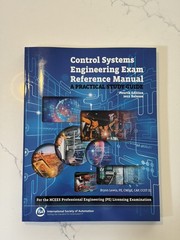Control Systems Engineering Exam Reference Manual – Bryon Lewis, PE 4th Edition