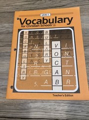 Bob Jones university press level C vocabulary for Christian schools teachers edi