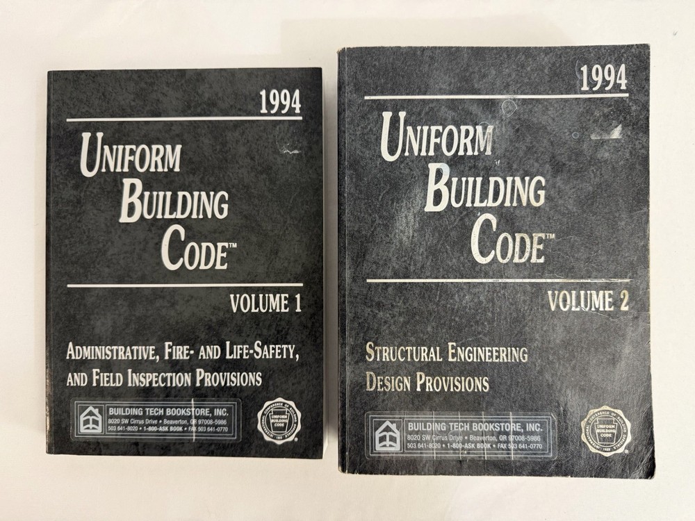 Uniform Building Code 1994, Vol 1-2 International Conference of Building Office