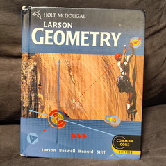 Holt McDougal Larson Geometry Common Core Edition 2012 Hardcover Textbook – Used