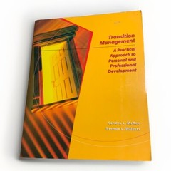 TRANSITION MANAGEMENT: A PRACTICAL APPROACH FOR PERSONAL By Sandra Mckee