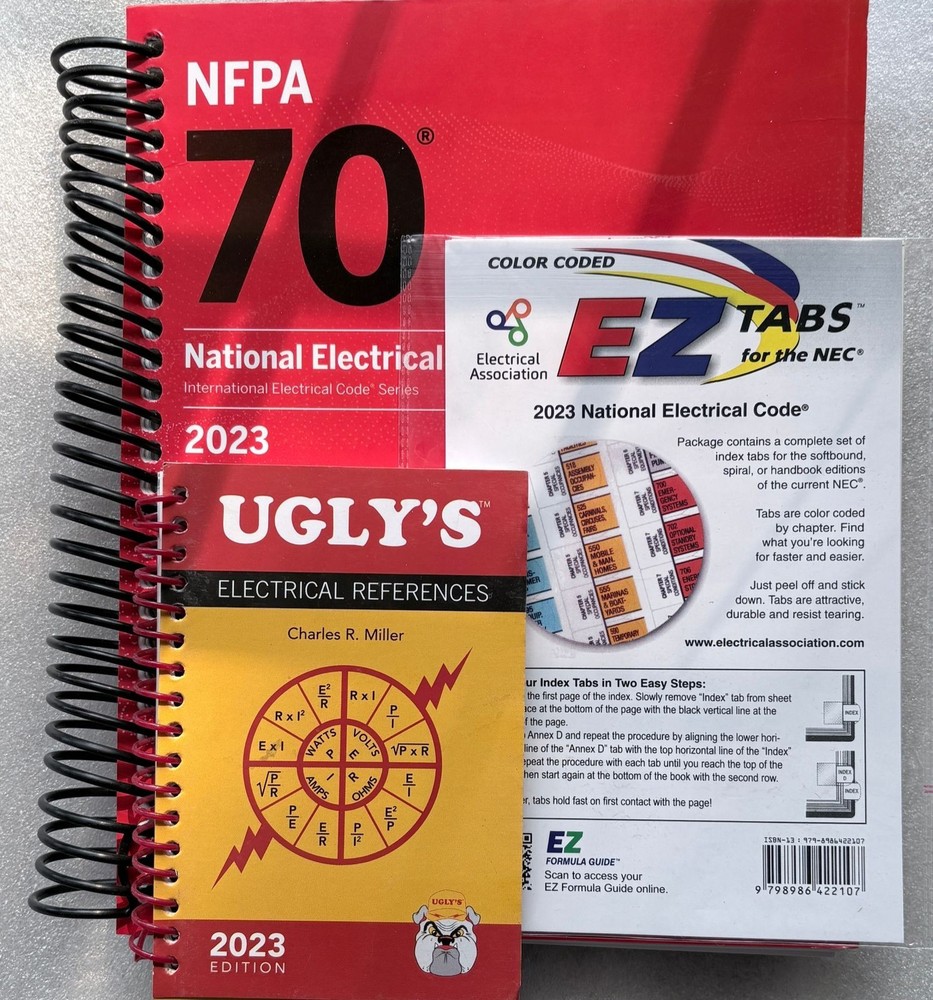 NFPA 70 National Electrical Code 2023 Edition Spiralbound EZ tab With Ugly 2023