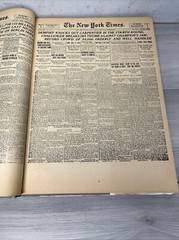 The New York Times – Page One The Major Events 1920-1975 – Disasters – Lot Of 3.