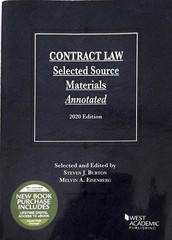 Contract Law Selected Source Materials Annotated 2020 Edition
