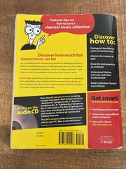 Classical Music for Dummies Paperback David Pogue 1st Edition 1997