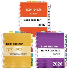 Comprehensive Index Tabs Set for Medical Coding
