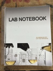Lab Notebook Spiral Bound 100 Carbonless Pages (Copy Page Perforated) :…