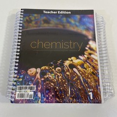 SEALED BJU Press Chemistry Teacher Edition Fifth Ed Part 1 & 2 Set Spiral-bound
