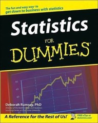 Statistics for Dummies – Deborah Rumsey PhD, 9780764554230, paperback