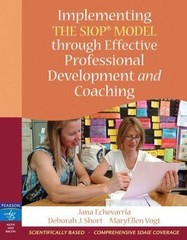 Implementing the SIOP Model Through- 0205533337, Jana Echevarria, paperback, new