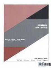 General Statistics Hardcover Fred, Chase, Warren Bown