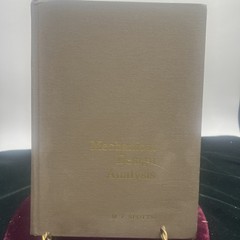 Mechanical Design Analysis M.F.Spotts Hardcover 1964 Prentice Hall