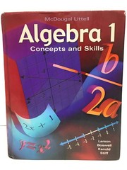 McDougal Littell Algebra 1: Concepts and Skills (Algebra 1: Concepts & Skill…