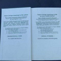 Tabers 21st Index and Deglin DG 12th W CD PKG by F.A. Davis Company