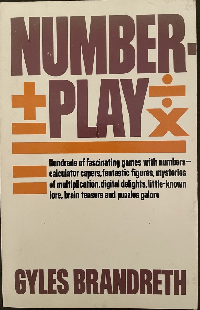 Number Play- by Gyles Brandreth (U.K. Trade Paperback) (1984)