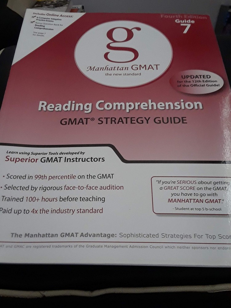 Reading Comprehension GMAT Strategy Guide, 4th Edition (Manhattan GMAT Guide…