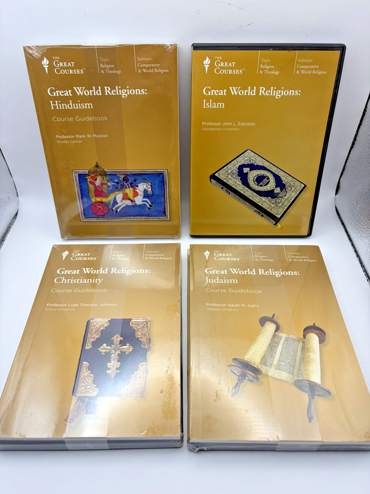 The Great Courses: Great World Religions 4-DVD Set Christianity Islam Judaism