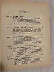 Schaum’s Outline of Complex Variables by Murray R. Spiegel (1964)