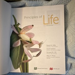 Principles of Life 2nd Edition Hardcover Biology Textbook