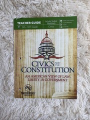 Masterbooks Civics And The Constitution Teacher Guide Grade 9-12 NEW Homeschool