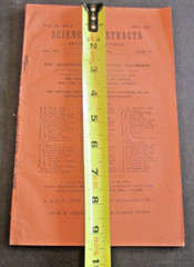 VTG 1929 Science Abstracts Section A. Physics Monthly Booklet 184 Pages