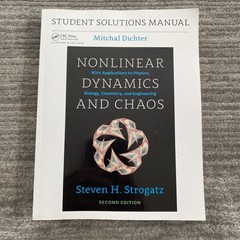 Solutions Manual Nonlinear Dynamics And Chaos 2nd Ed Dichter Strogatz Softcover