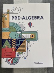 NEW BJU Press 8th grade PRE-ALGEBRA STUDENT EDITION TEXT 3rd ed Math 8 Bob Jones