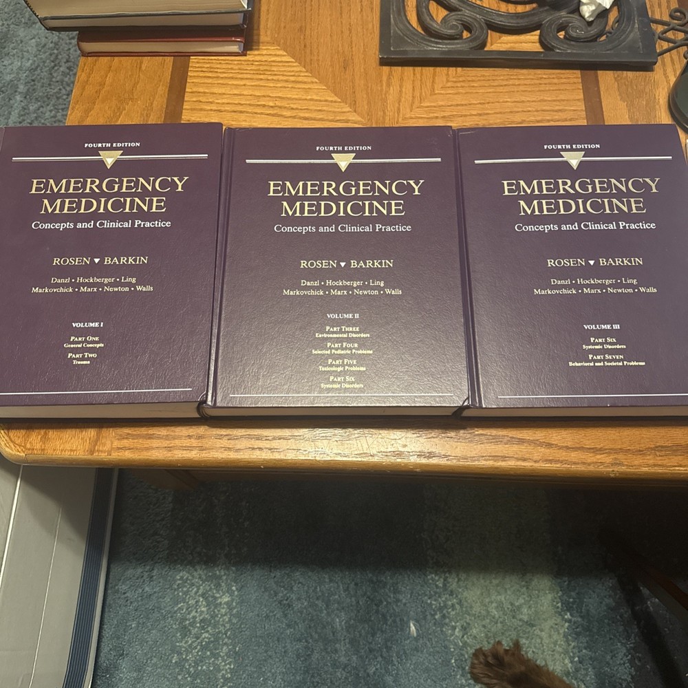 Emergency Medicine Concepts and Clinical Practice Volume 1-3 – 4th Edition ROSEN