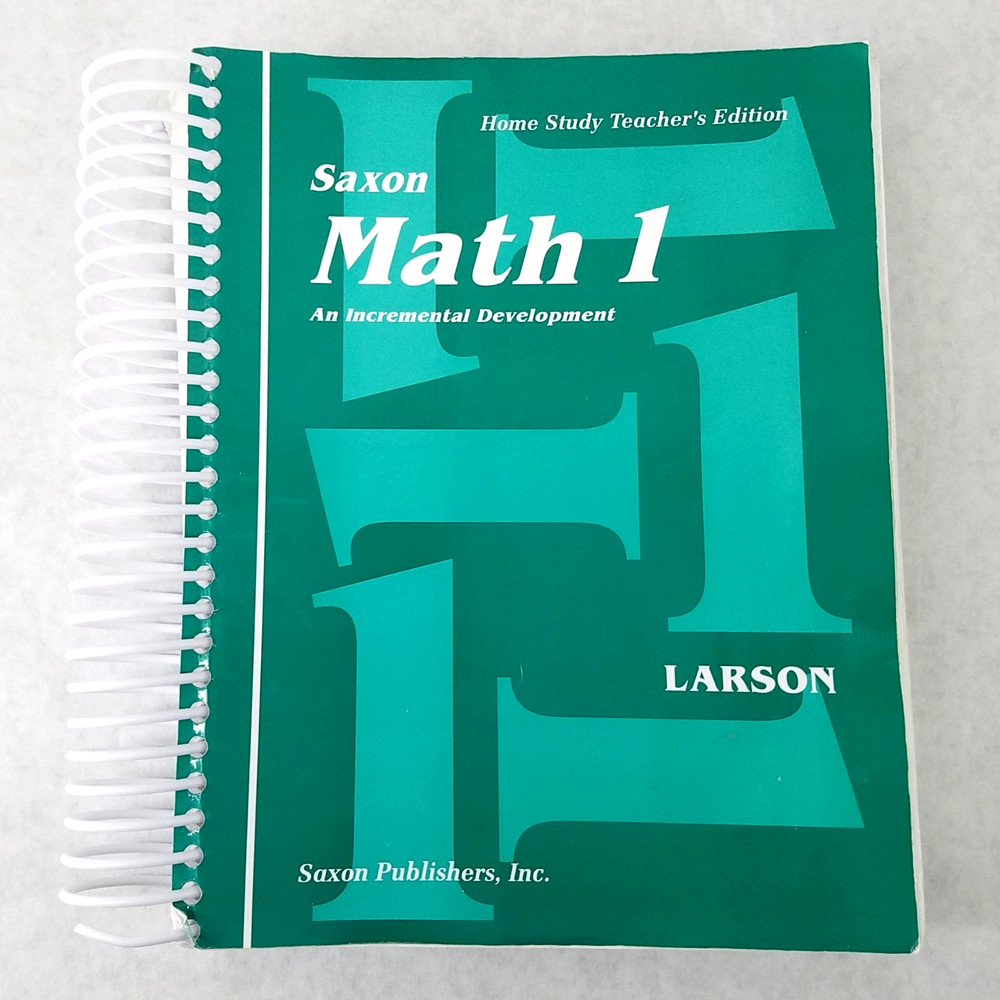 Saxon Math 1 Home Study Teacher’s Edition by Nancy Larson – NO MARKS!